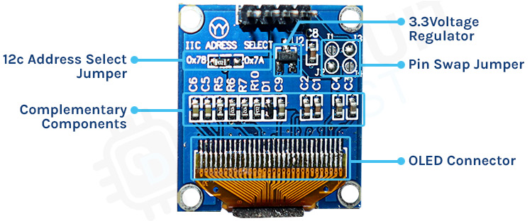 Interfacing OLED Display with Arduino — wiring diagram